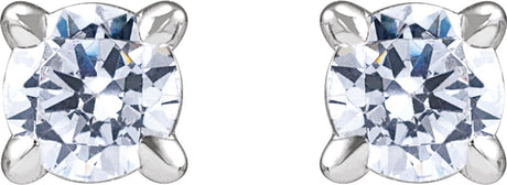 14K White 1/5 CTW Lab-Grown Diamond Cocktail-Style Stud Earrings