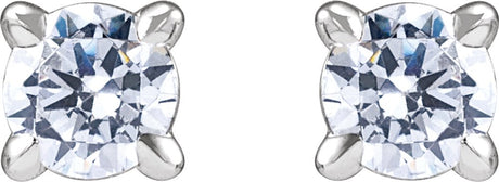 14K White Gold 1/5 CTW Lab-Grown Diamond Cocktail-Style Stud Earrings