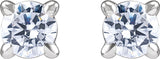 14K White Gold 1/5 CTW Lab-Grown Diamond Cocktail-Style Stud Earrings