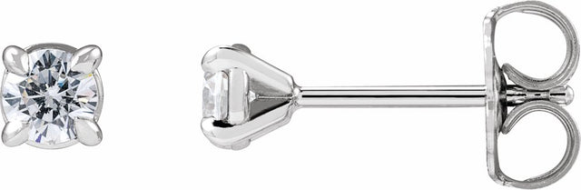 14K White Gold 1/4 CTW Lab-Grown Diamond Cocktail-Style Stud Earrings