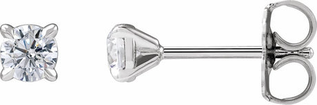 14K White Gold 1/3 CTW Lab-Grown Diamond Cocktail-Style Stud Earrings
