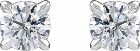 14K White Gold 1/3 CTW Lab-Grown Diamond Cocktail-Style Stud Earrings