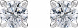 14K White Gold 1/3 CTW Lab-Grown Diamond Cocktail-Style Stud Earrings