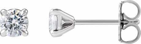 14K White Gold 1/2 CTW Lab-Grown Diamond Cocktail-Style Stud Earrings