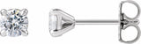 14K White Gold 1/2 CTW Lab-Grown Diamond Cocktail-Style Stud Earrings