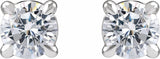 14K White Gold 1/2 CTW Lab-Grown Diamond Cocktail-Style Stud Earrings