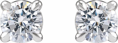14K White Gold 1/2 CTW Lab-Grown Diamond Cocktail-Style Stud Earrings