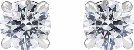 14K White Gold 3/4 CTW Lab-Grown Diamond Cocktail-Style Stud Earrings