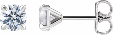 14K White Gold 1 CTW Lab-Grown Diamond Cocktail-Style Stud Earrings
