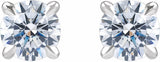14K White Gold 1 CTW Lab-Grown Diamond Cocktail-Style Stud Earrings