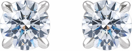 14K White Gold 1 CTW Lab-Grown Diamond Cocktail-Style Stud Earrings