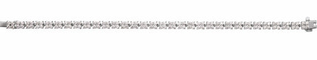 14K White 5 1/3 CTW Lab-Grown Diamond Line 7 1/4" Bracelet