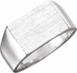Sterling Silver Rectangle Signet Ring