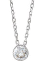 14K White 1/4 CTW Natural Diamond Ultra-Lightweight 16-18" Necklace