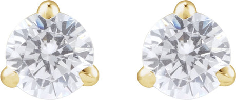 14K Yellow Gold 1/4 CTW Lab-Grown Diamond Cocktail-Style Stud Earrings