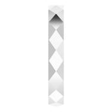Sterling Silver 3.5 mm Geometric Faceted Flat Band Size 5.5