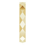 14K Yellow Gold 3.5 mm Geometric Faceted Flat Band Size 7