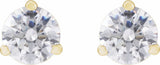 14K Yellow Gold 3/4 CTW Lab-Grown Diamond Stud Earrings