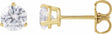 14K Yellow Gold 3/4 CTW Lab-Grown Diamond Stud Earrings