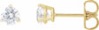 14K Yellow Gold 1/2 CTW Lab-Grown Diamond Stud Earrings
