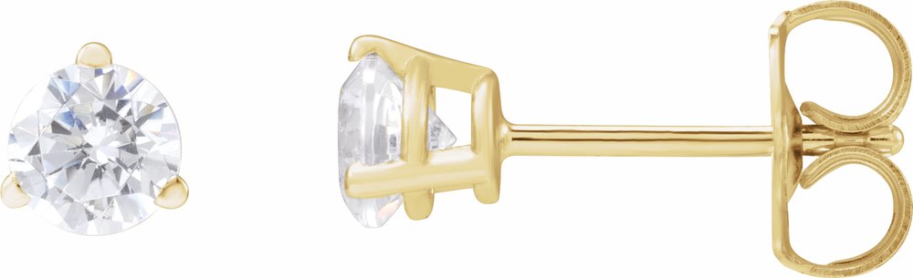 14K Yellow Gold 1/2 CTW Lab-Grown Diamond Stud Earrings