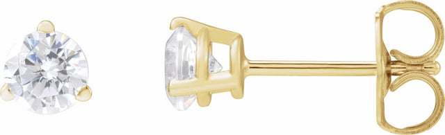 14K Yellow Gold 1/2 CTW Lab-Grown Diamond Stud Earrings