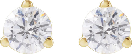 14K Yellow Gold 1/3 CTW Lab-Grown Diamond Stud Earrings