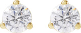 14K Yellow Gold 1/3 CTW Lab-Grown Diamond Stud Earrings