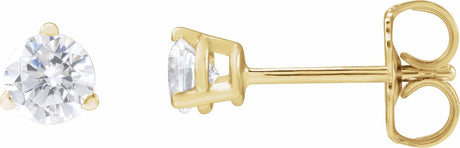 14K Yellow Gold 1/3 CTW Lab-Grown Diamond Stud Earrings