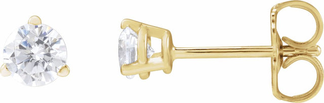 14K Yellow Gold 1/3 CTW Lab-Grown Diamond Stud Earrings