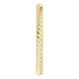 14K Yellow 2.2 mm Skinny Rope Band Size 9.5