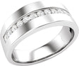 14K White 1/2 CTW Lab-Grown Diamond Channel-Set Band