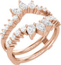 14K Rose 1 CTW Lab-Grown Diamond Ring Guard