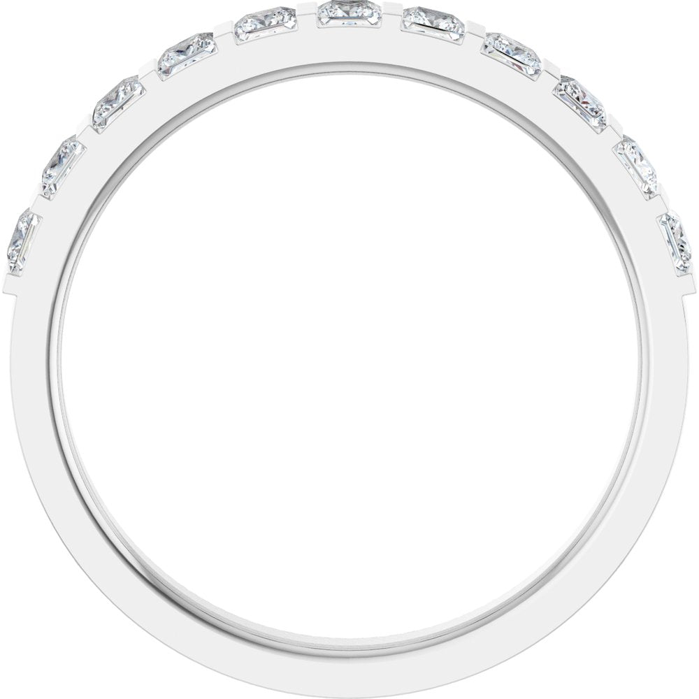 Platinum 1/2 CTW Natural Diamond Anniversary Band