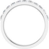 Platinum 1/2 CTW Natural Diamond Anniversary Band