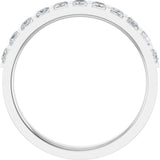 14K White 1/2 CTW Natural Diamond Anniversary Band
