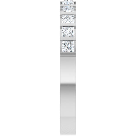 14K White 1/2 CTW Natural Diamond Anniversary Band