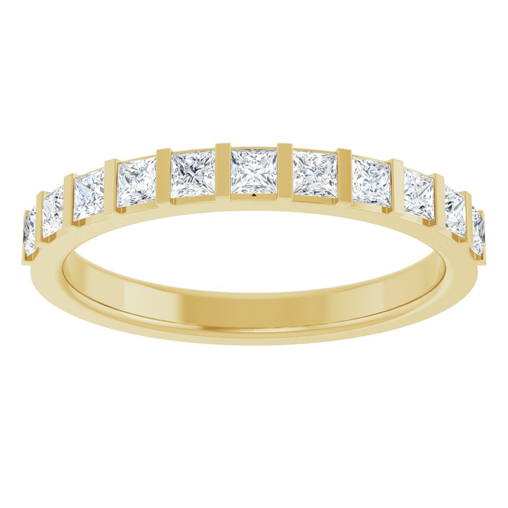 14K Yellow 1/2 CTW Natural Diamond Anniversary Band