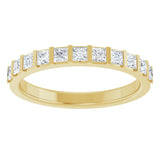 14K Yellow 1/2 CTW Natural Diamond Anniversary Band