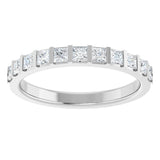 14K White 1/2 CTW Natural Diamond Anniversary Band