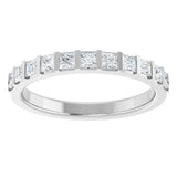 Platinum 1/2 CTW Natural Diamond Anniversary Band