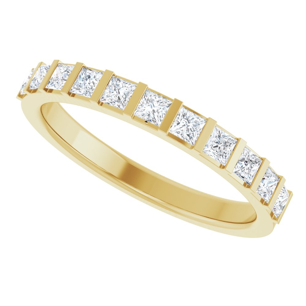 14K Yellow 1/2 CTW Natural Diamond Anniversary Band