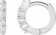 Sterling Silver 1/10 CTW Natural Diamond 10.74 mm Hinged Hoop Earrings