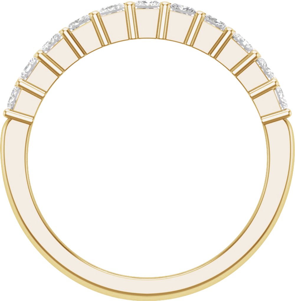 14K Yellow 2 CTW Lab-Grown Diamond Anniversary Band