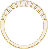 14K Yellow 2 CTW Lab-Grown Diamond Anniversary Band