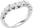 14K White Gold 1 CTW Lab-Grown Diamond Contour Band 