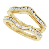 14K Yellow Gold 1/2 CTW Natural Diamond Ring Guard