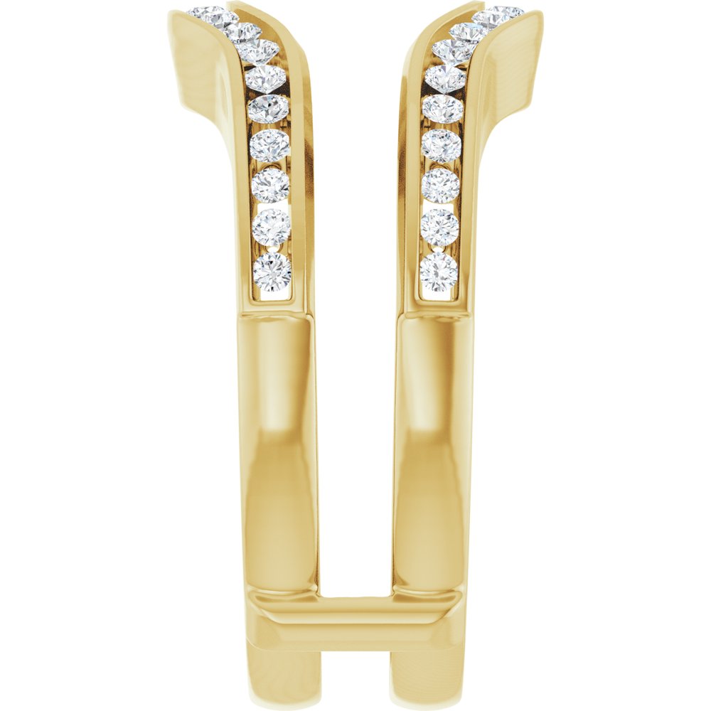 14K Yellow Gold 1/2 CTW Natural Diamond Ring Guard