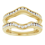 14K Yellow Gold 1/2 CTW Natural Diamond Ring Guard