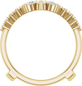 14K Yellow Gold 1 CTW Lab-Grown Diamond Ring Guard